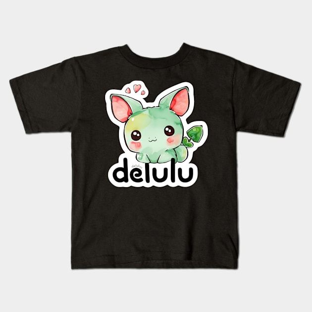 Delulu Kawaii Monster Pals Kids T-Shirt by MaystarUniverse